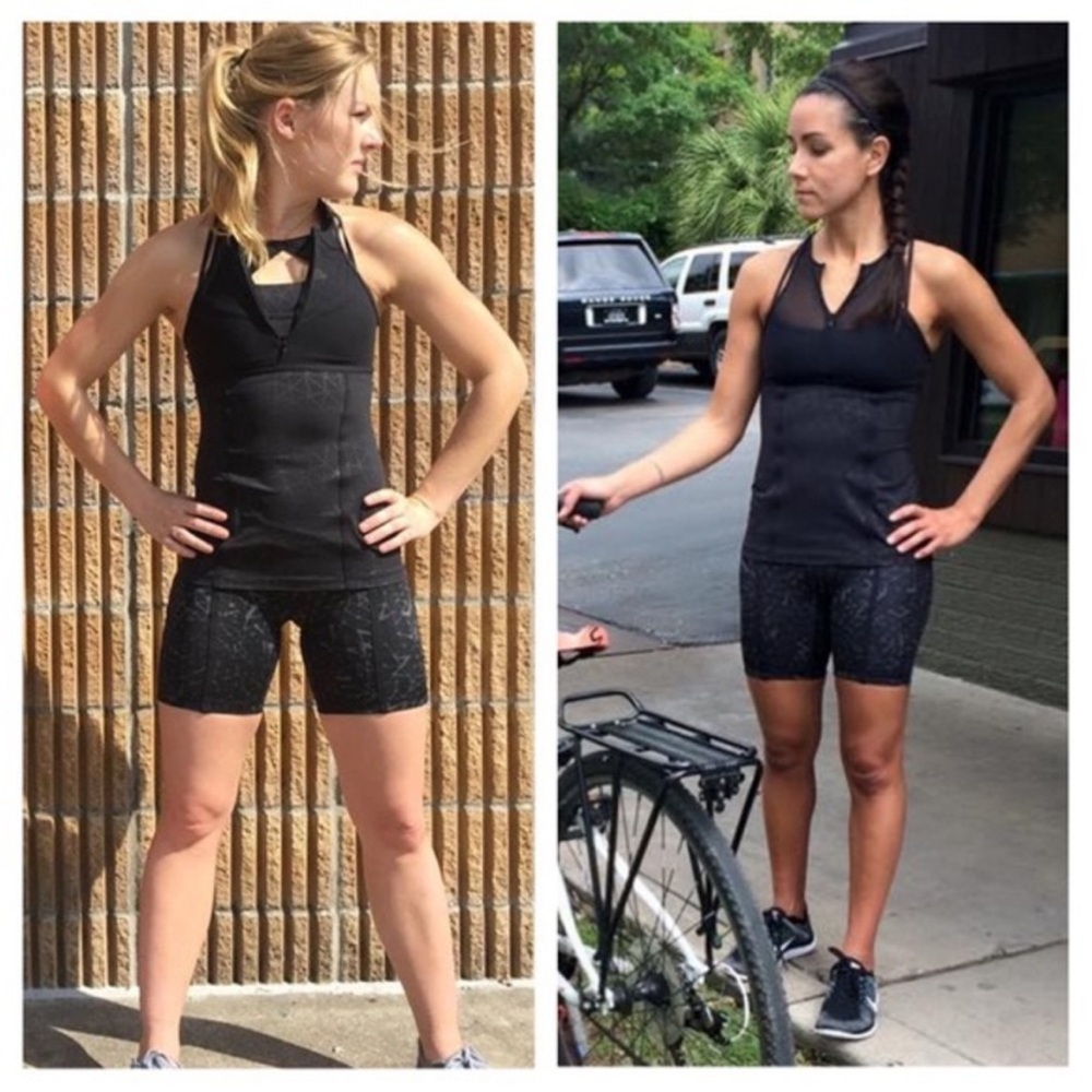 LULULEMON Biking Shorts Dreamcatcher Black Size 4